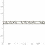 FJC Finejewelers 925 Sterling Silver Figaro Anchor Bracelet Chain 9 Inches x 5.5 mm