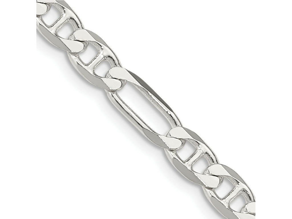 FJC Finejewelers 925 Sterling Silver Figaro Anchor Bracelet Chain 9 Inches x 5.5 mm