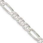 FJC Finejewelers 925 Sterling Silver Figaro Anchor Chain 24 Inches x 6.5 mm