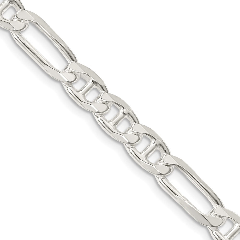 FJC Finejewelers 925 Sterling Silver Figaro Anchor Chain 28 Inches x 6.5 mm