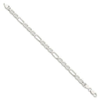 FJC Finejewelers 925 Sterling Silver Figaro Anchor Bracelet Chain 8 Inches x 6.5 mm
