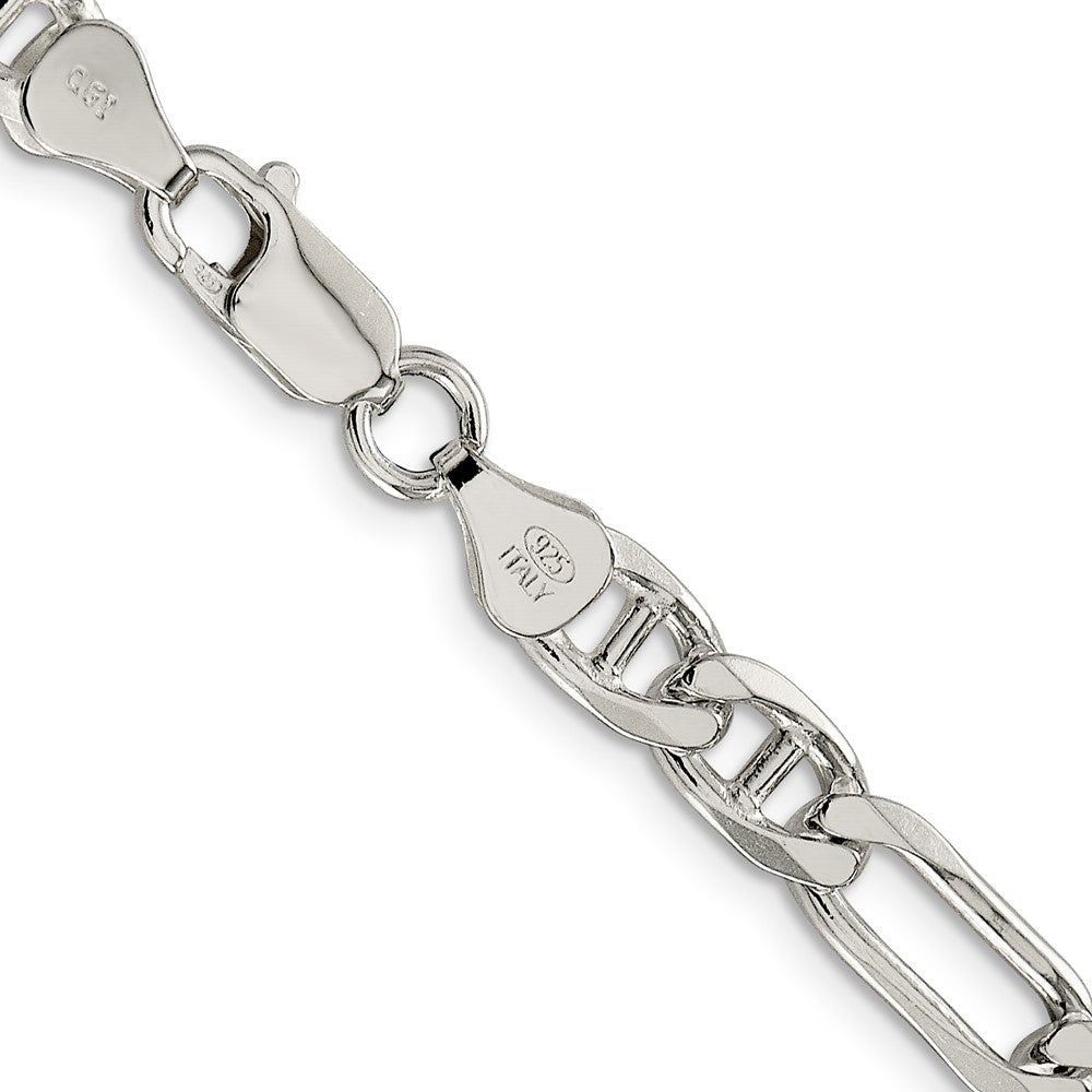 FJC Finejewelers 925 Sterling Silver Figaro Anchor Bracelet Chain 8 Inches x 6.5 mm