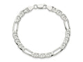 FJC Finejewelers 925 Sterling Silver Figaro Anchor Bracelet Chain 8 Inches x 6.5 mm