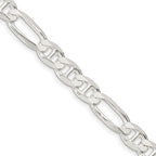 FJC Finejewelers 925 Sterling Silver Figaro Anchor Chain 28 Inches x 7.5 mm
