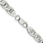 FJC Finejewelers 925 Sterling Silver Figaro Anchor Chain 28 Inches x 7.5 mm