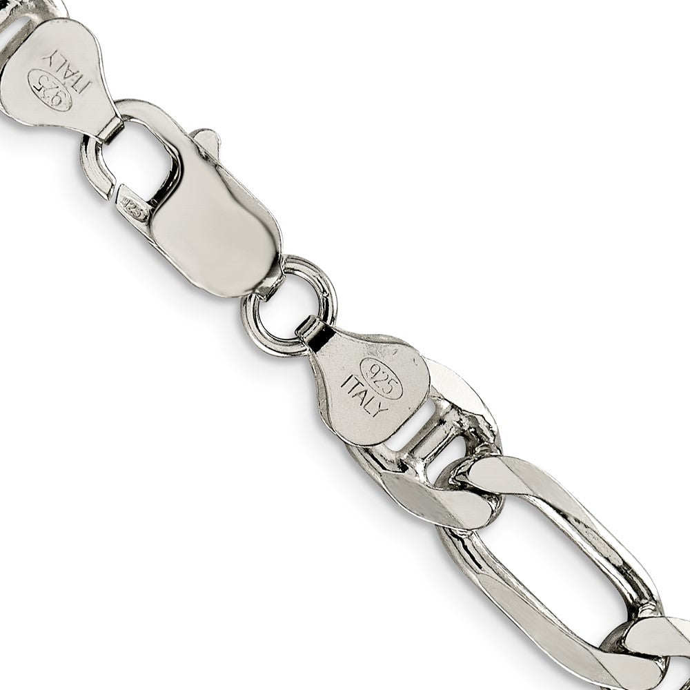 FJC Finejewelers 925 Sterling Silver Figaro Anchor Chain 24 Inches x 7.75 mm