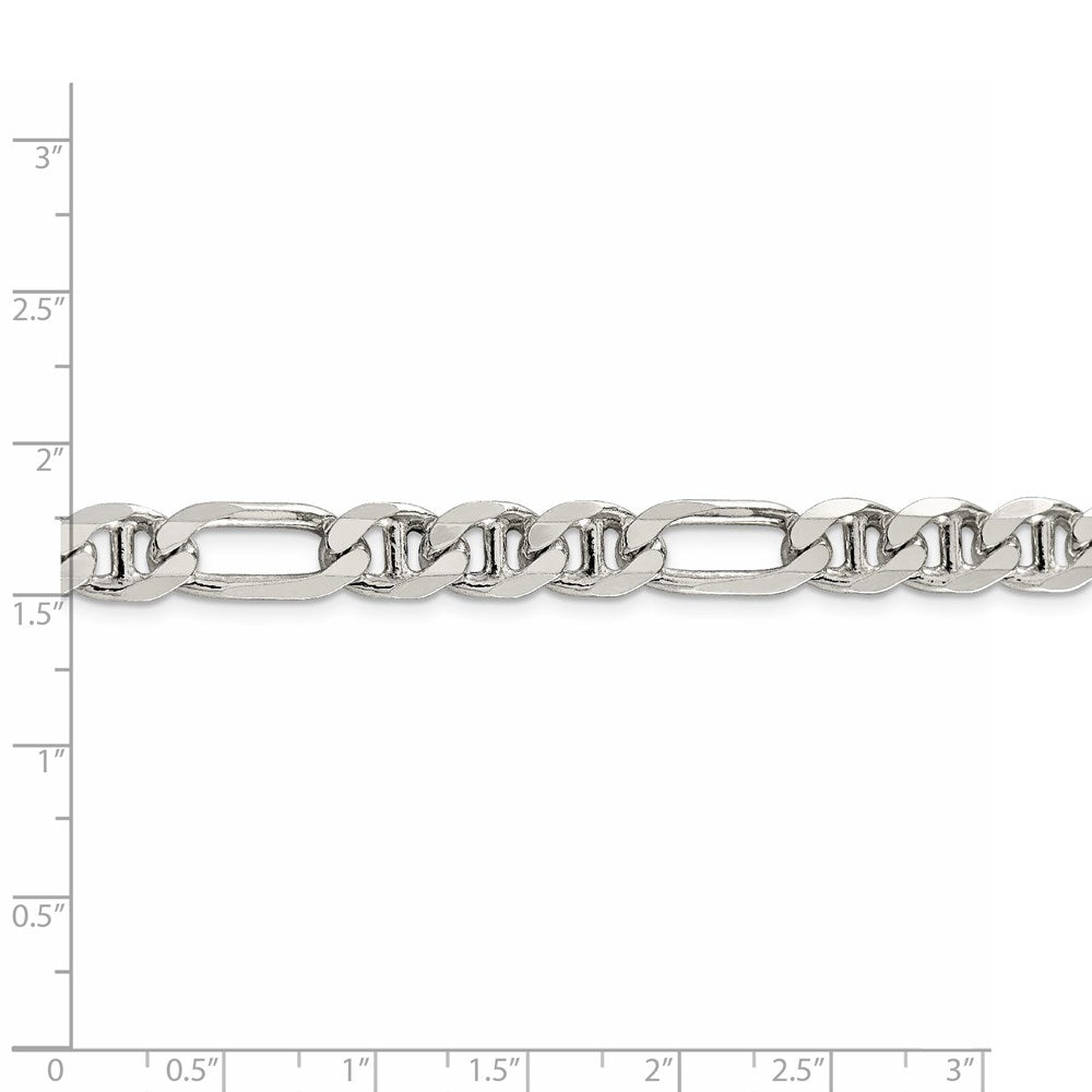 FJC Finejewelers 925 Sterling Silver Figaro Anchor Bracelet Chain 7 Inches x 7.75 mm