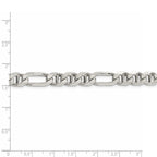 FJC Finejewelers 925 Sterling Silver Figaro Anchor Bracelet Chain 7 Inches x 7.75 mm