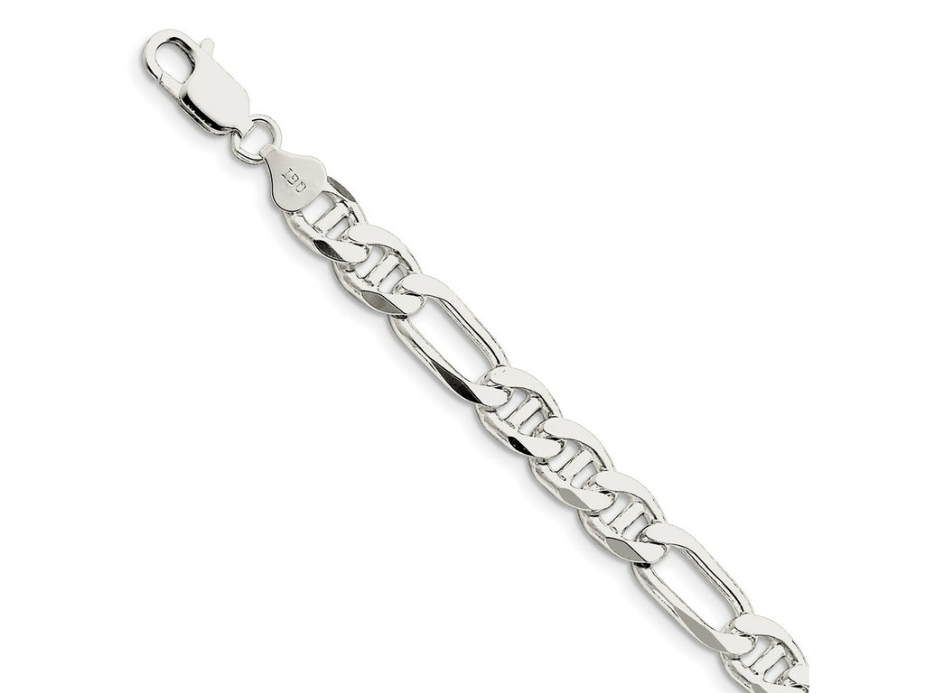 FJC Finejewelers 925 Sterling Silver Figaro Anchor Bracelet Chain 7 Inches x 7.75 mm