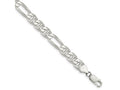 FJC Finejewelers 925 Sterling Silver Figaro Anchor Bracelet Chain 8 Inches x 7.75 mm