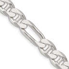 FJC Finejewelers 925 Sterling Silver Figaro Anchor Chain 24 Inches x 8.75 mm