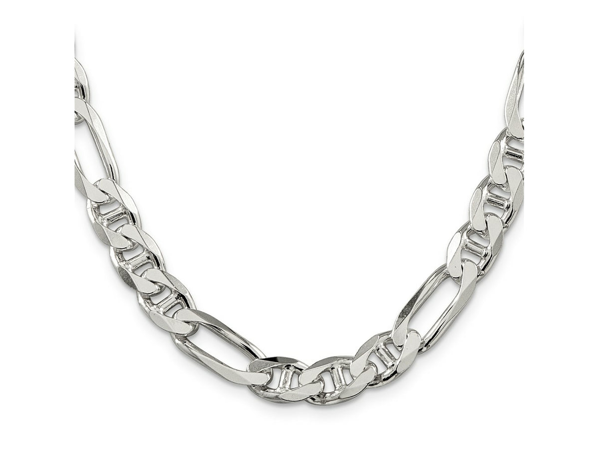 FJC Finejewelers 925 Sterling Silver Figaro Anchor Chain 24 Inches x 8.75 mm