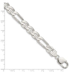 FJC Finejewelers 925 Sterling Silver Figaro Anchor Bracelet Chain 8 Inches x 8.75 mm