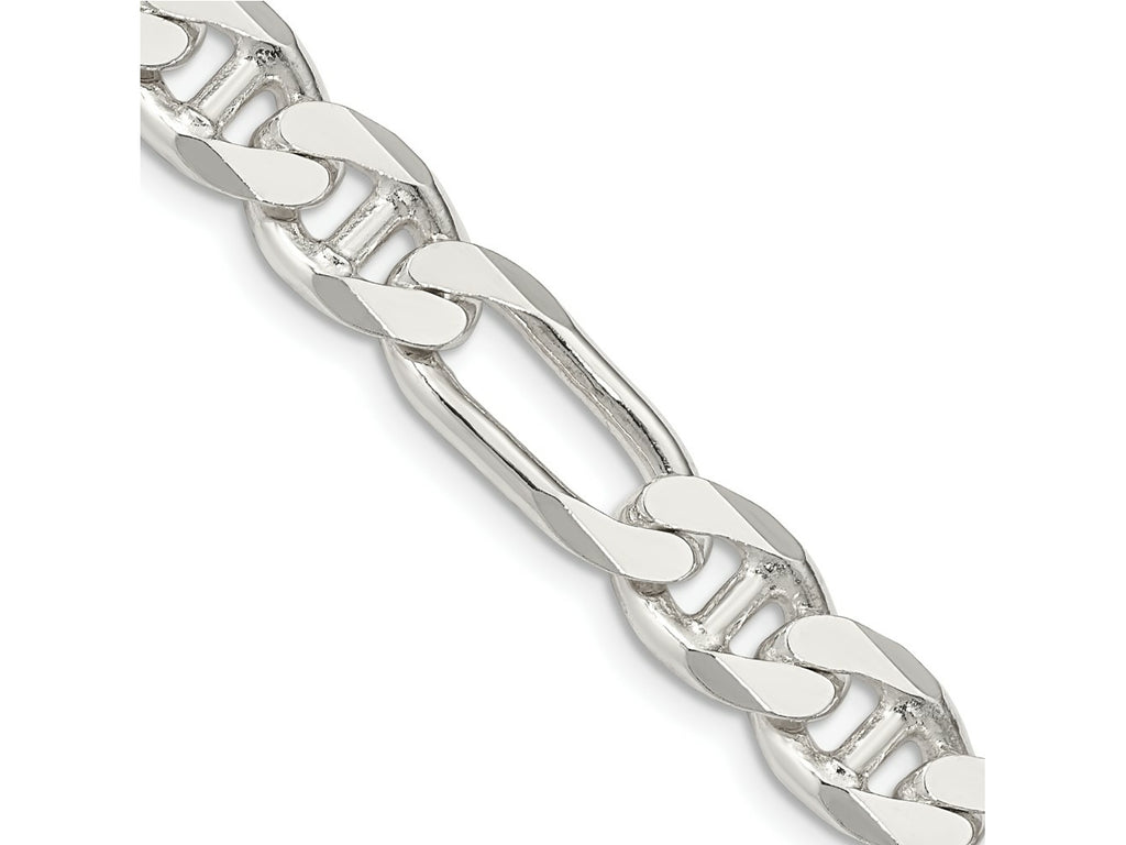 FJC Finejewelers 925 Sterling Silver Figaro Anchor Bracelet Chain 9 Inches x 8.75 mm
