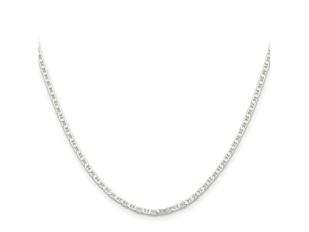 FJC Finejewelers 925 Sterling Silver Flat Anchor Chain 18 Inches x 2.1 mm
