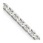 FJC Finejewelers 925 Sterling Silver Flat Anchor Chain 24 Inches x 3 mm