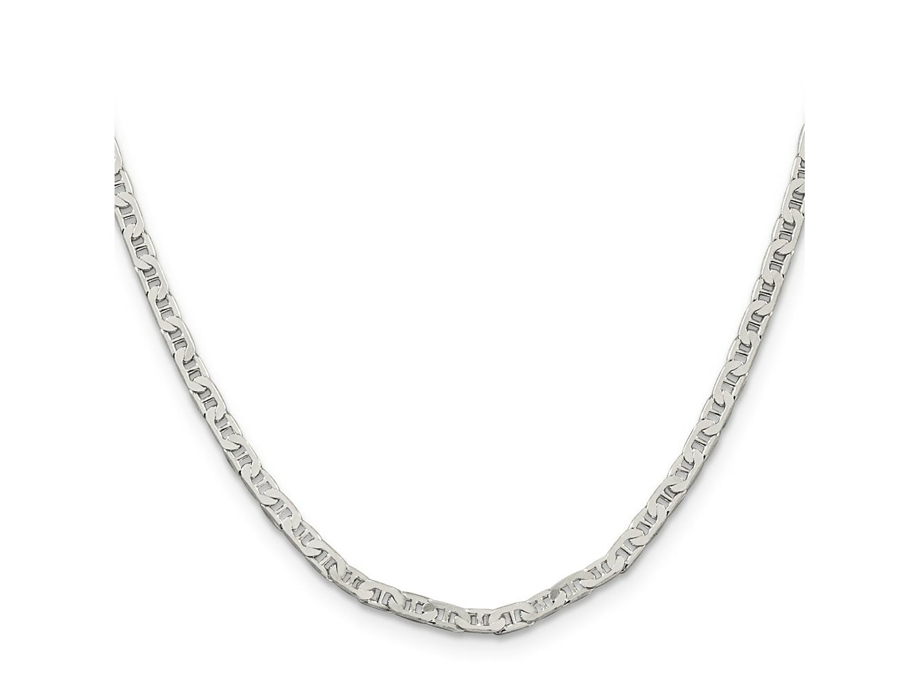 FJC Finejewelers 925 Sterling Silver Flat Anchor Chain 28 Inches x 3 mm