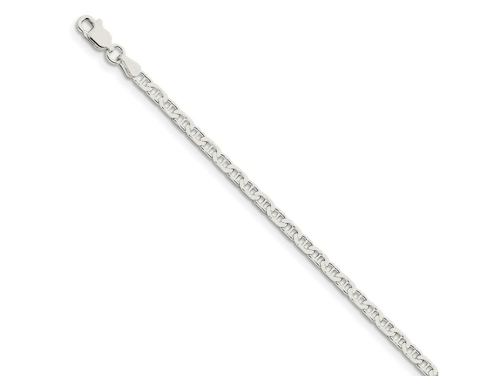 FJC Finejewelers 925 Sterling Silver Flat Anchor Bracelet Chain 7 Inches x 3 mm