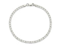 FJC Finejewelers 925 Sterling Silver Flat Anchor Bracelet Chain 8 Inches x 3 mm