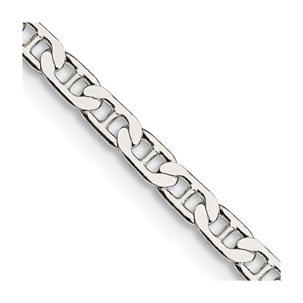 FJC Finejewelers 925 Sterling Silver Flat Anchor Chain Anklet 9 Inches x 3 mm