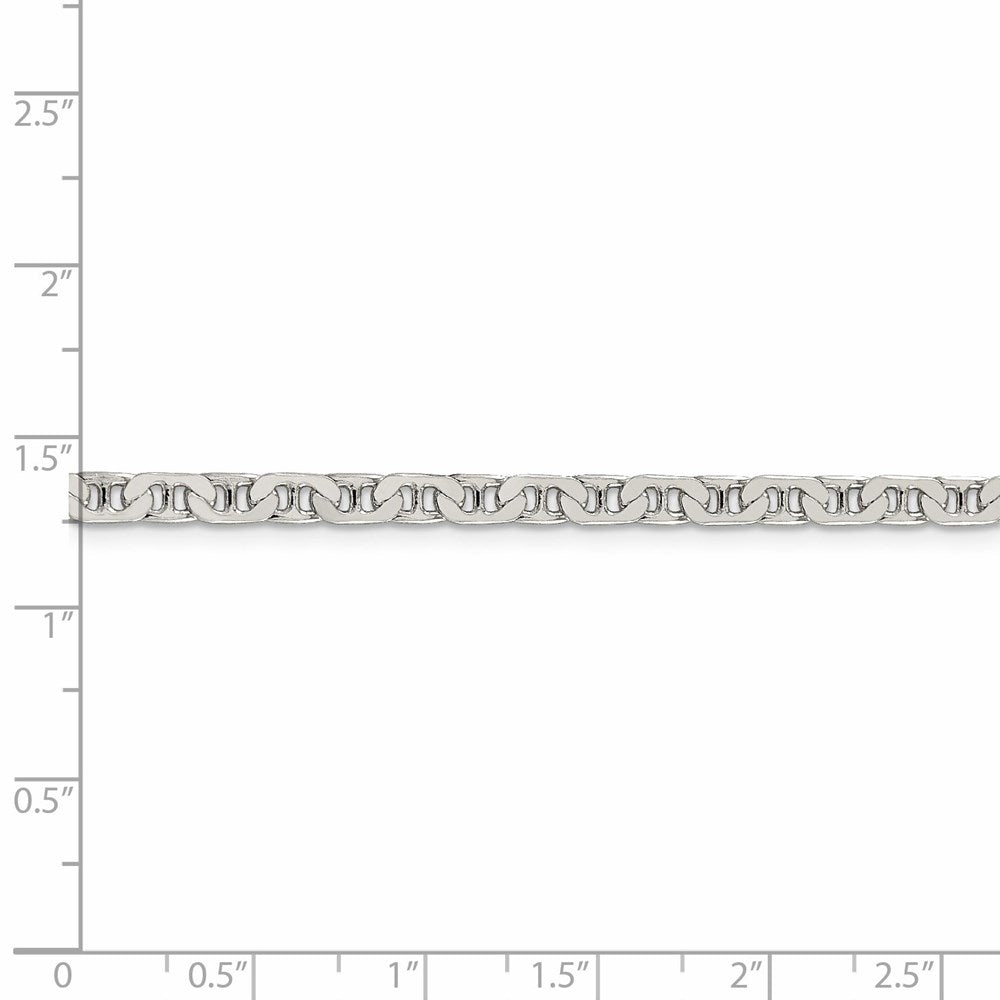 FJC Finejewelers 925 Sterling Silver Flat Anchor Chain 18 Inches x 3.75 mm