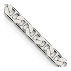 FJC Finejewelers 925 Sterling Silver Flat Anchor Chain 28 Inches x 3.75 mm