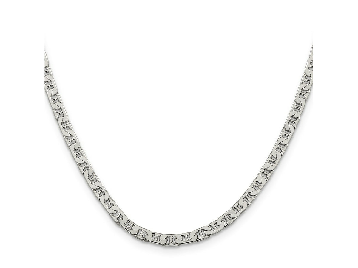 FJC Finejewelers 925 Sterling Silver Flat Anchor Chain 28 Inches x 3.75 mm