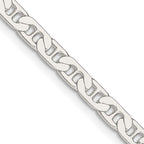 FJC Finejewelers 925 Sterling Silver Flat Anchor Chain 22 Inches x 4.5 mm