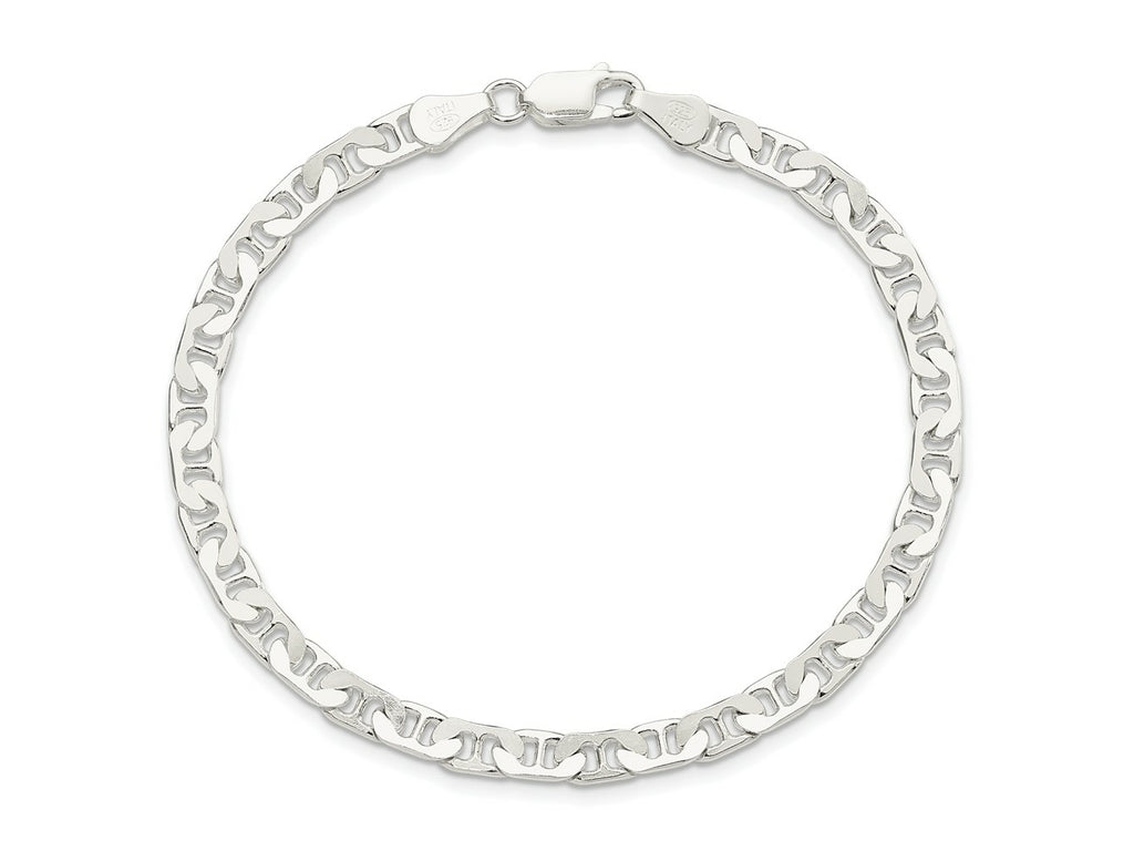 FJC Finejewelers 925 Sterling Silver Flat Anchor Bracelet Chain 8 Inches x 4.5 mm