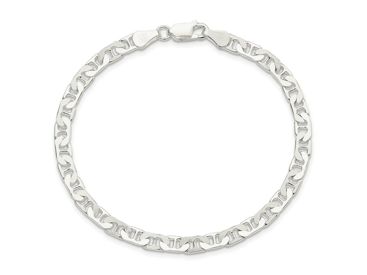 FJC Finejewelers 925 Sterling Silver Flat Anchor Bracelet Chain 8 Inches x 4.5 mm
