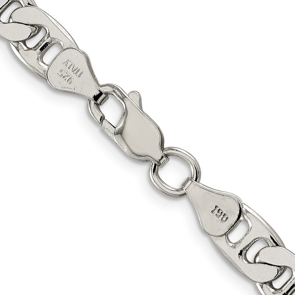 FJC Finejewelers 925 Sterling Silver Flat Anchor Bracelet Chain 7 Inches x 6.5 mm