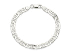 FJC Finejewelers 925 Sterling Silver Flat Anchor Bracelet Chain 8 Inches x 6.5 mm