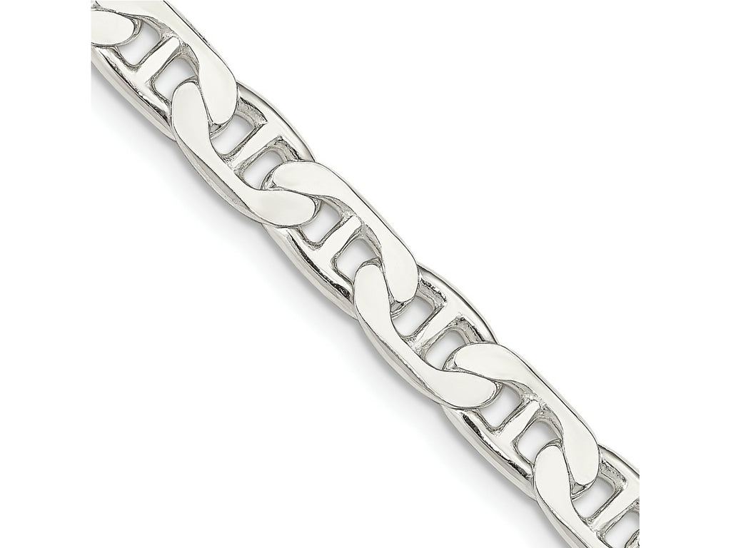 FJC Finejewelers 925 Sterling Silver Flat Anchor Bracelet Chain 9 Inches x 6.5 mm