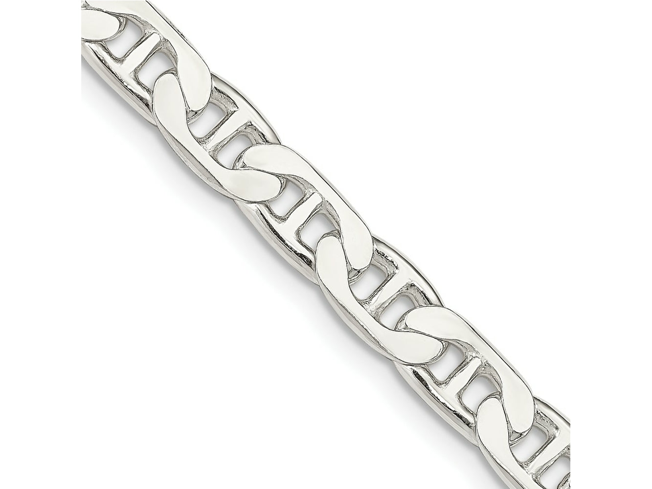FJC Finejewelers 925 Sterling Silver Flat Anchor Bracelet Chain 9 Inches x 6.5 mm
