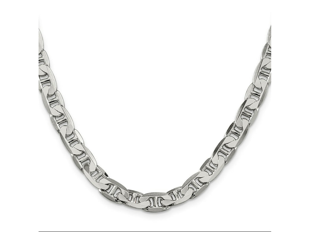 FJC Finejewelers 925 Sterling Silver Flat Anchor Chain 20 Inches x 7 mm