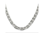 FJC Finejewelers 925 Sterling Silver Flat Anchor Chain 24 Inches x 7 mm