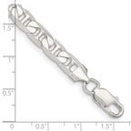 FJC Finejewelers 925 Sterling Silver Flat Anchor Bracelet Chain 8 Inches x 7 mm
