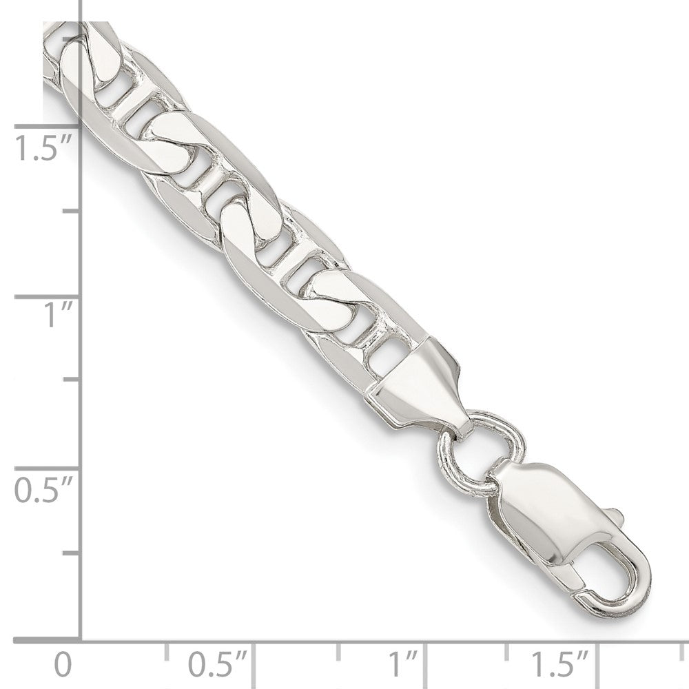 FJC Finejewelers 925 Sterling Silver Flat Anchor Bracelet Chain 8 Inches x 7 mm