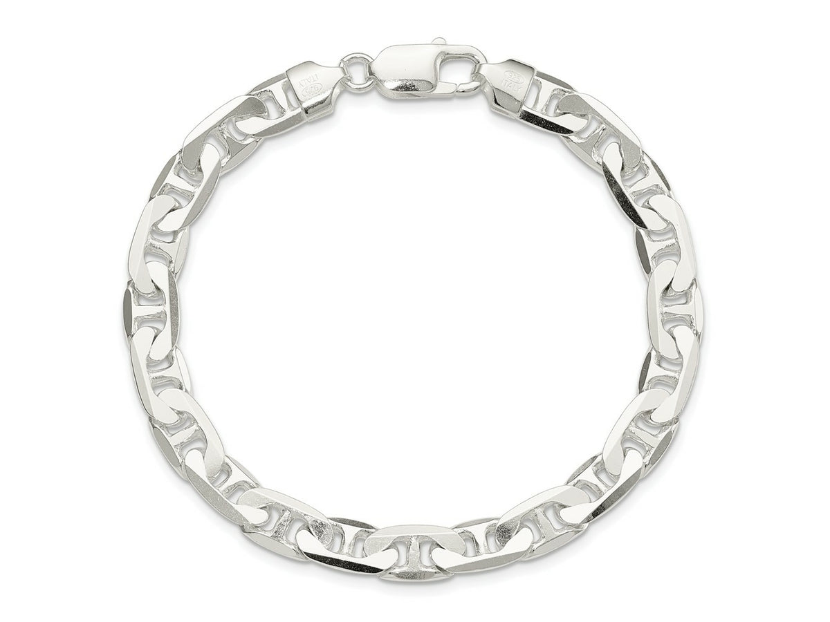 FJC Finejewelers 925 Sterling Silver Flat Anchor Bracelet Chain 8 Inches x 7 mm