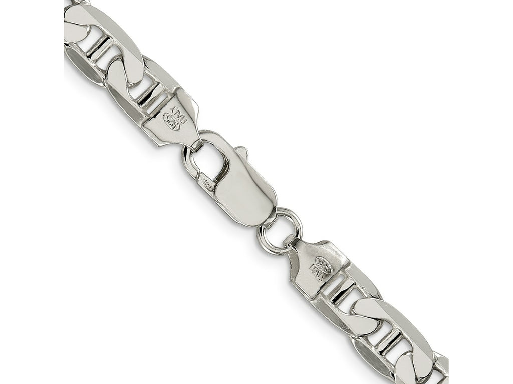 FJC Finejewelers 925 Sterling Silver Flat Anchor Bracelet Chain 9 Inches x 7 mm