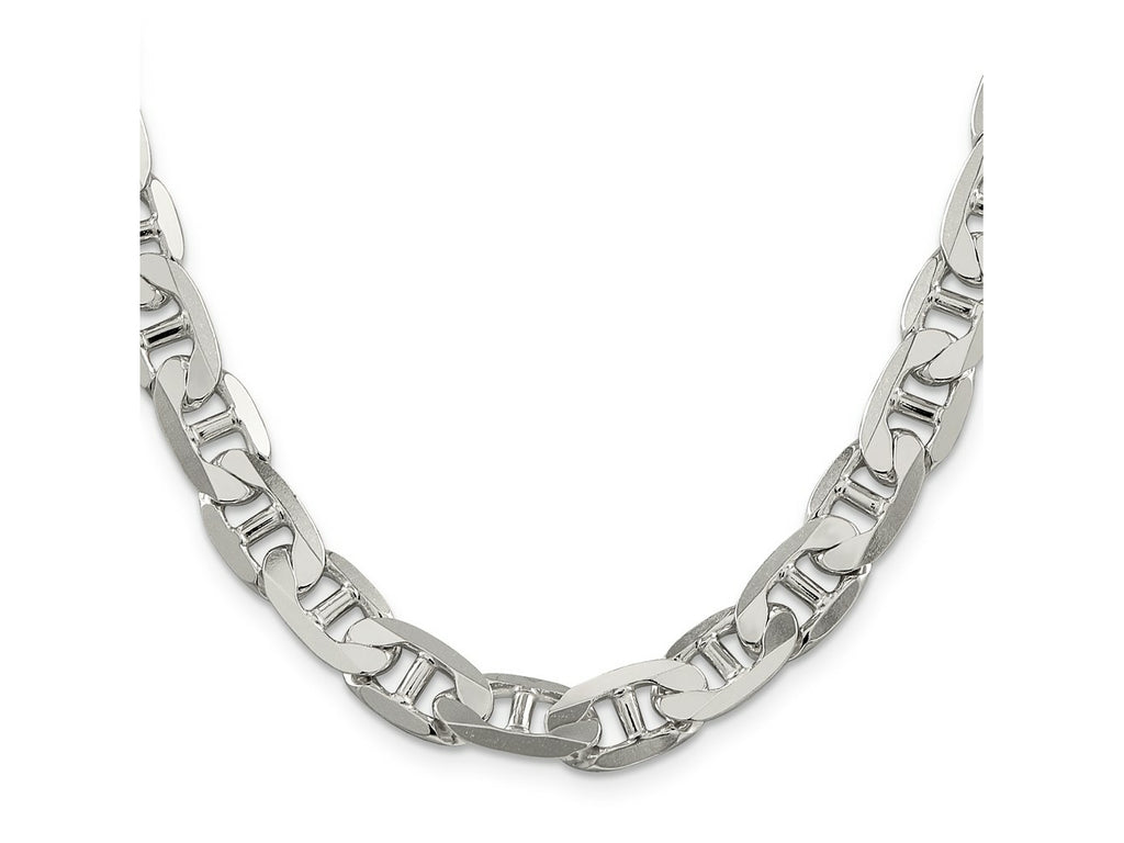 FJC Finejewelers 925 Sterling Silver Flat Anchor Chain 22 Inches x 9.5 mm