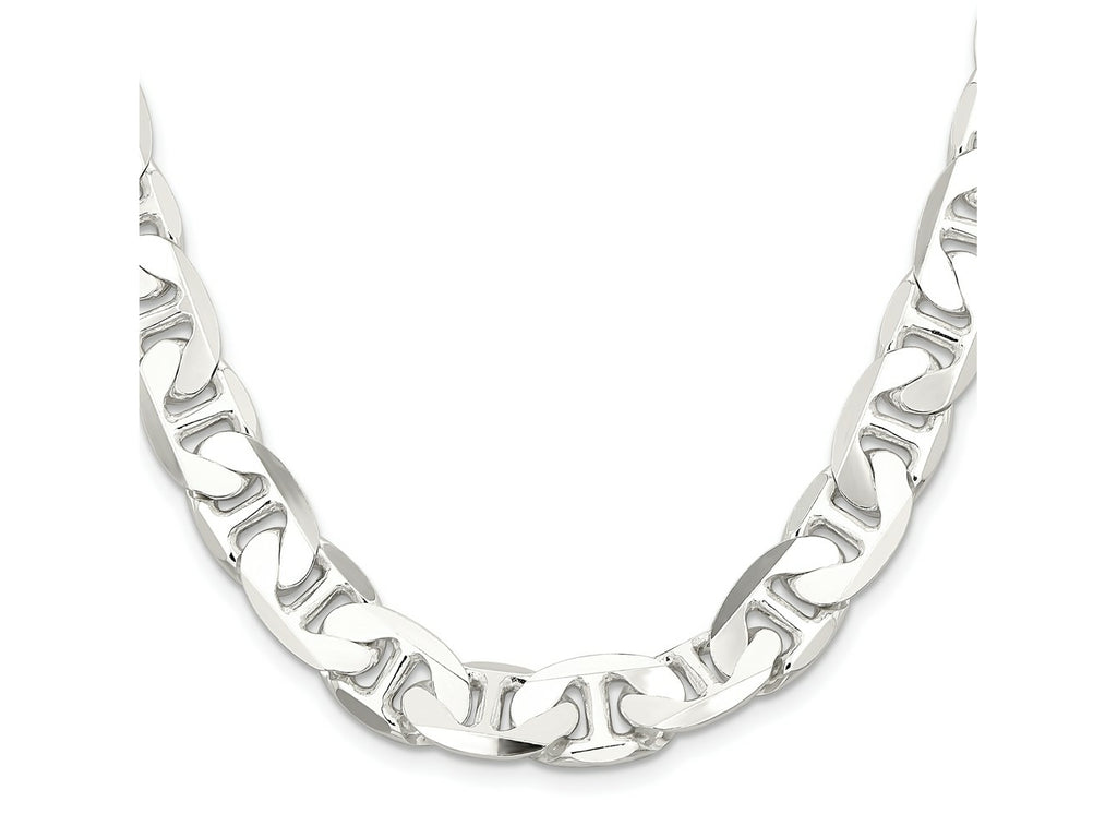 FJC Finejewelers 925 Sterling Silver Flat Anchor Chain 20 Inches x 11.5 mm