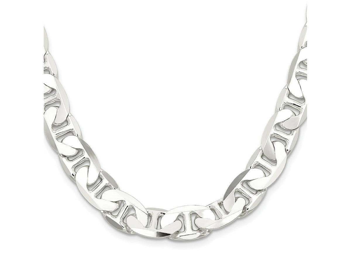 FJC Finejewelers 925 Sterling Silver Flat Anchor Chain 20 Inches x 11.5 mm