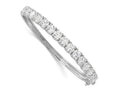 FJC Finejewelers 925 Sterling Silver Rhodium Plated CZ Hinged Bangle 6.2 mm