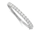 FJC Finejewelers 925 Sterling Silver Rhodium Plated CZ Hinged Bangle 6.2 mm