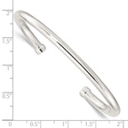 FJC Finejewelers 925 Sterling Silver Polished Cuff Bangle 5.5 mm