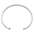 FJC Finejewelers 925 Sterling Silver Fancy Polished Hammered Cuff Bangle 8 Inches x 3.5 mm