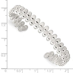 FJC Finejewelers 925 Sterling Silver Fancy Polished Cuff Bangle 7.5 Inches x 9.75 mm