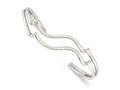 FJC Finejewelers 925 Sterling Silver Polished Wavy Cuff Bangle 7.5 Inches x 14 mm