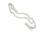 FJC Finejewelers 925 Sterling Silver Polished Wavy Cuff Bangle 7.5 Inches x 14 mm